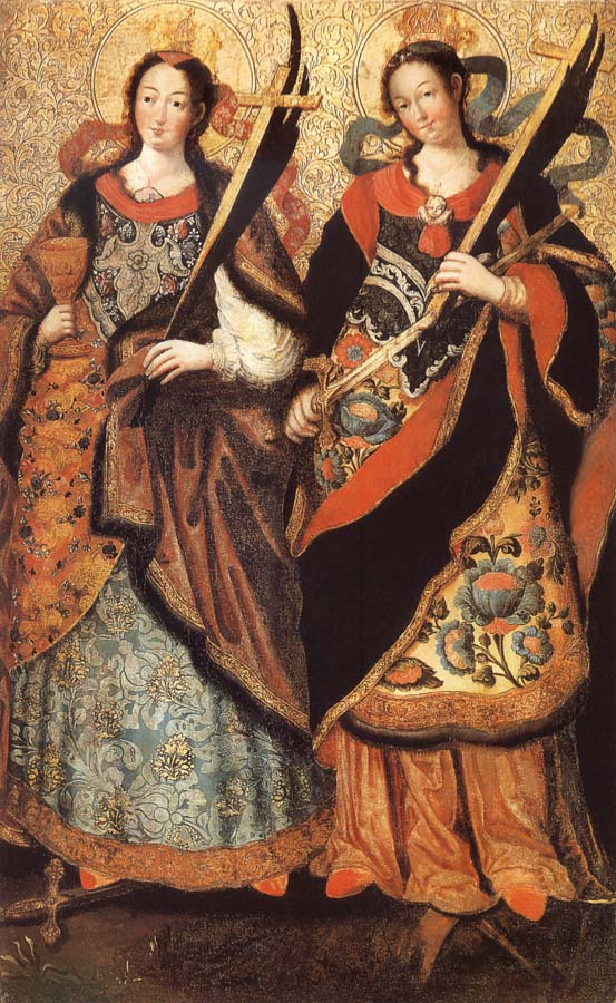 The Saints Marys Barbe and Catherine